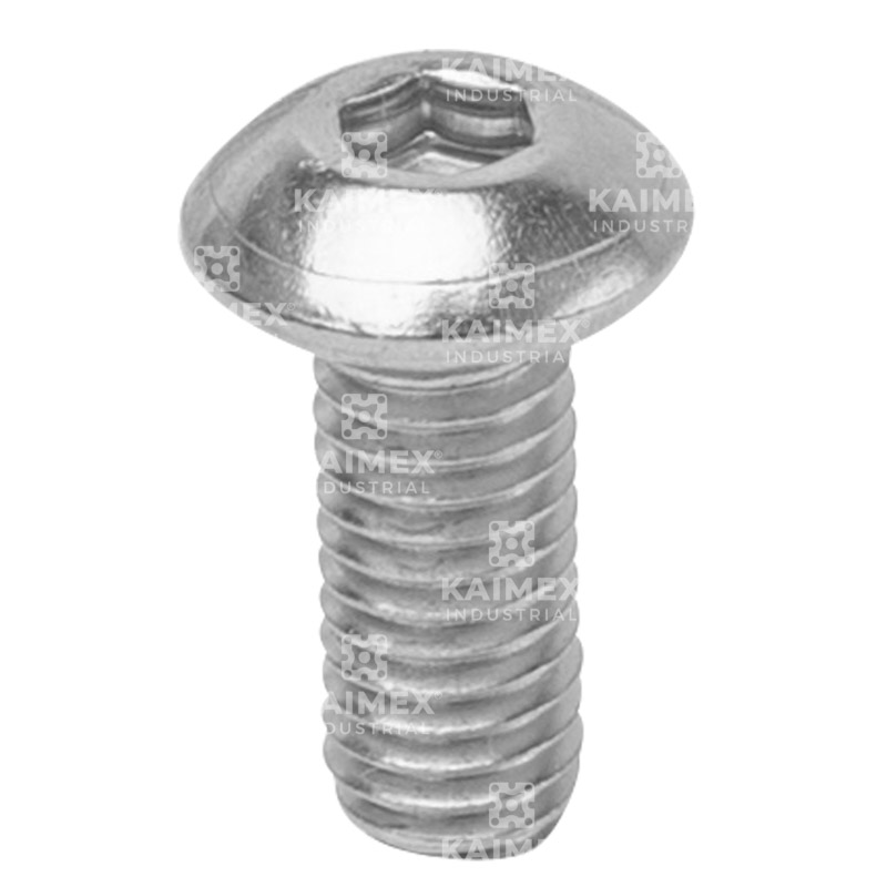 Tornillo allen m5x12 c/boton inox